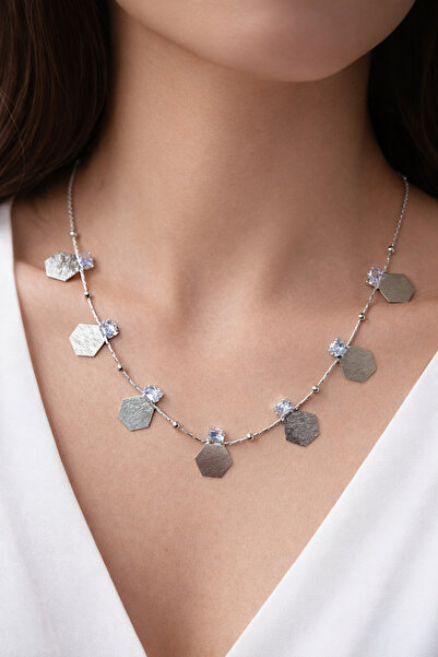 ÇAĞ MODA AKSESUAR Multiple Plate Necklace