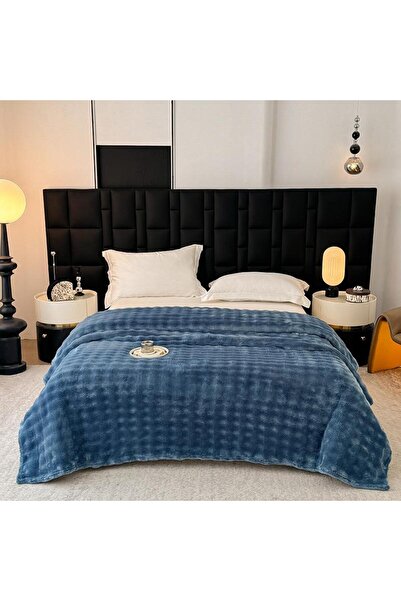 Truva Home Fluffy Blanket Double Bed 200x230 cm – Faux Rabbit Fur, Ultra Soft