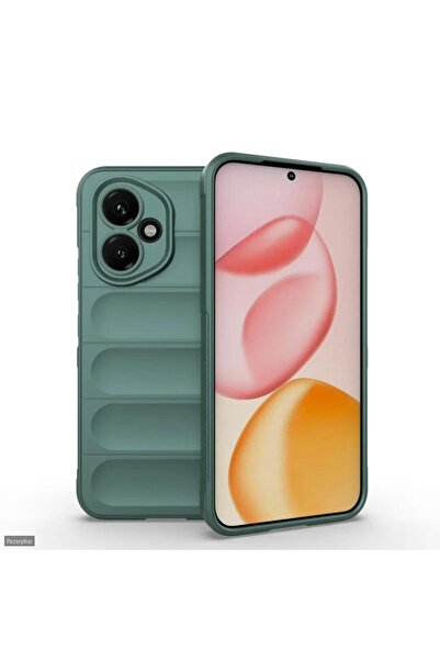 Pazarplus Honor 400 Case Dark Green Flexible Silicone Camera Protected Honor ...