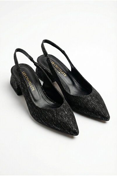 Les Chatelets Velours Authentique Women's Nubuck Slingback Heeled Shoes