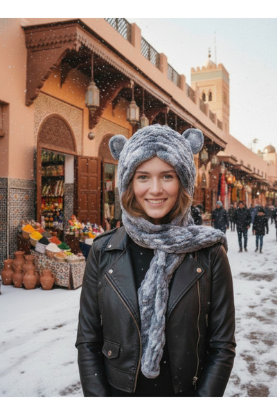 iyzi Puffy balaclava - united scarf beanie-bear balaclava ski mask