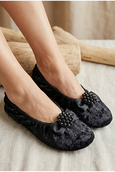 Mijja Taşlı Fiyonklu Kadife Ev Babeti Günlük Hediye Hac Umre Çeyizlik Kaymaz ...