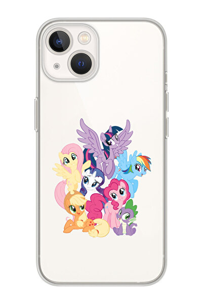 moonset Iphone 13 Uyumlu Baskılı Yumuşak Silikon Şeffaf Telefon Kılıfı