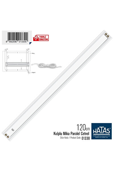 HATAS Mika Paralel Cetveli Kalın Kulplu 120cm