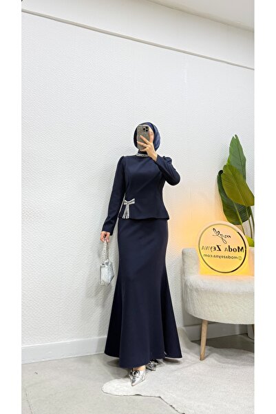 moda zeynaa Fiyonk Detaylı tesettür Takım