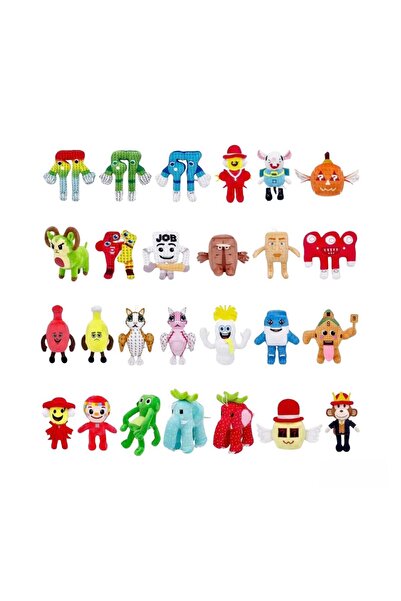 Virtual Trend Set of 5 Six Seven, Virtual Trend® Plush Toy 25/30 cm, Multicol...