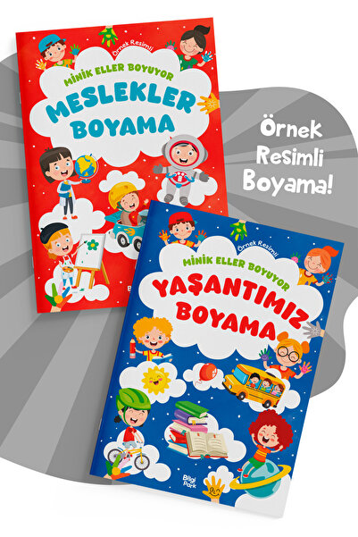 Parodi Yayınları Little Hands Grow Up: Professions and Activities Coloring Bo...