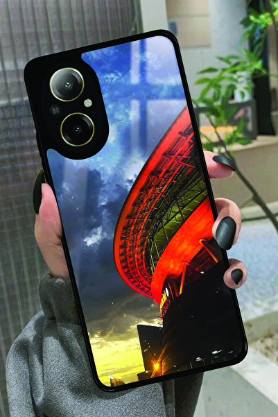 realme 12 Lite Uyumlu Stadyum Tasarımlı Glossy Premium Kılıf