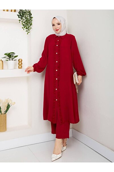 LEAF Fashion for Women Double Aerobin Suit Tunic Trousers with Front Placket ...