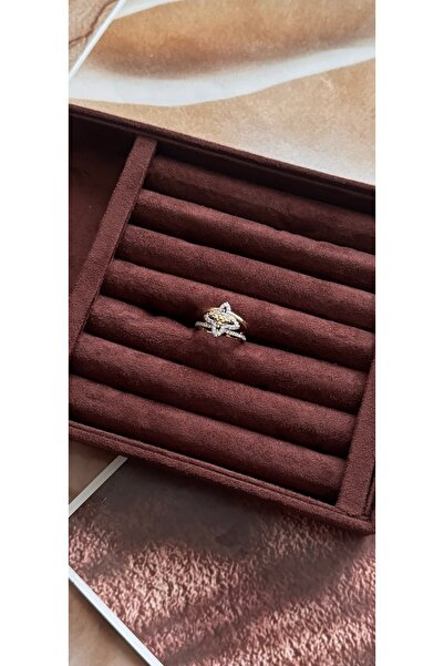 KAD COLLECTION خاتم البرسيم المرصع بالأحجار