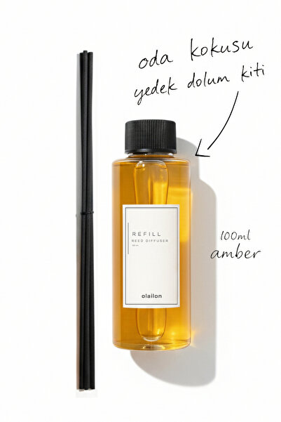 olailon Amber Kokulu, Oda Kokusu Yedek Dolum Kiti Refill 100ml