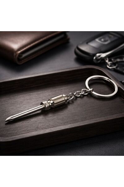 Agatella Tasarım Erkek Tornavida Anahtarlık – Figürlü Metal Unisex Anahtarlık