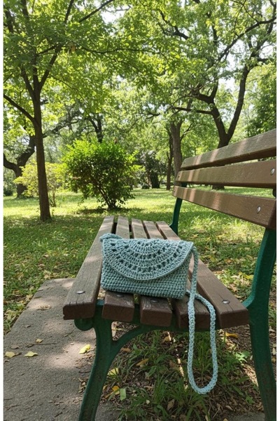 EL YAPIMI El Örgüsü Yelpaze Çanta