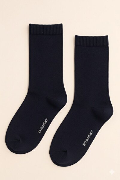 Katia&Bony 2 جوارب من الخيزران باللون الأزرق الداكن