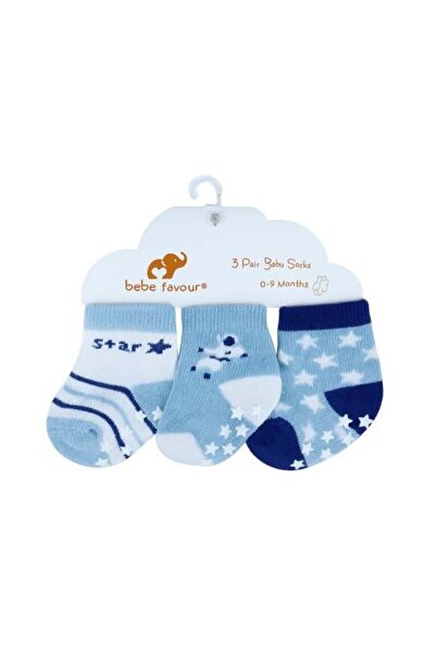 Generic Set of 3 Baby Socks - Star and Cute Shapes Design