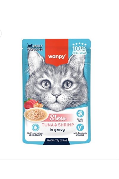 Wand Moist food: Cooked tuna + shrimp in sauce - 70g