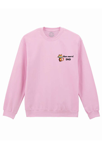 Cu Pisici Printed Sweatshirt-I'm Nervous, Unisex