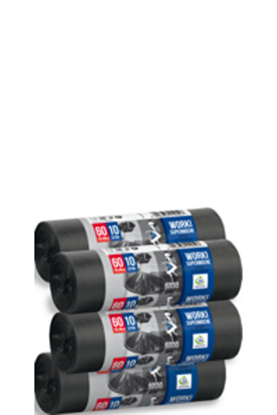 Az 5 sets of 60L HDPE garbage bags – 20 pcs/set