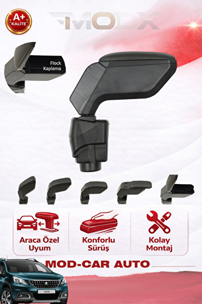 MODxAUTO PEUGEOT 2008 2020+ ARACA ÖZEL ÜRETİM KOL DAYAMA (KOLÇAK) VİDASIZ A+