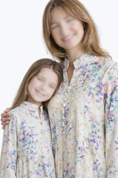 RONZA Embroidered jalabiya for mother and daughter