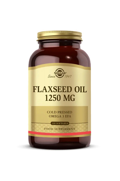 Solgar Flaxseed Oil 1250 mg (Keten Tohumu Yağı 1250 mg) 100 Yumuşak Jelatin K...