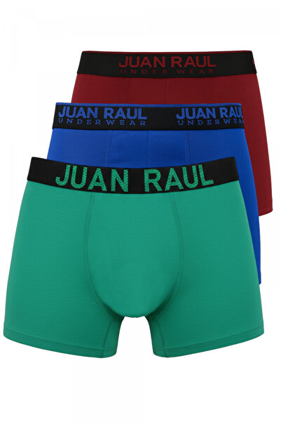 DeepSEA Πολύχρωμο ανδρικό σετ μπόξερ 3τμχ Βαμβακερό ελαστικό ύφασμα μονόχρωμο...