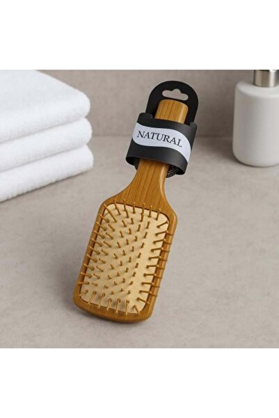 Generic Bamboo Wooden Handle Hair Brush