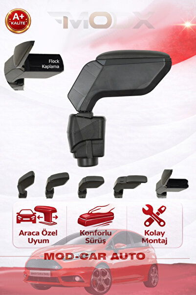 MODxAUTO FORD FİESTA 2008-2017 ARACA ÖZEL ÜRETİM KOL DAYAMA (KOLÇAK) VİDASIZ A+