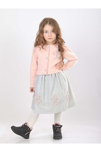 XO Kids طقم فستان تريكو بوليرو للفتيات من عمر 4-7 سنوات 52100