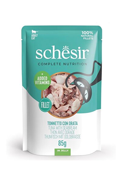 Schesir Shears Tuna Flavored Wet Cat Food in Jelly 85g