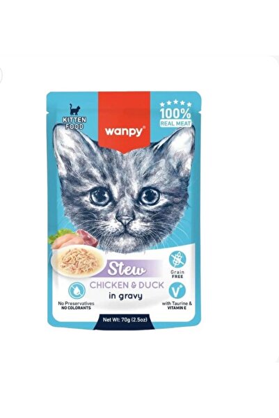 Wand Wet food chicken + duck in broth for kittens - 70g