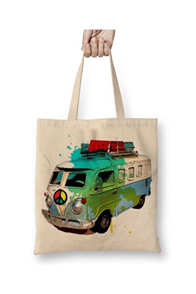 Toyaso Vosvos Woswos White Cloth Bag Long Handle Shopping Bag Beach Bag