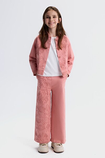 nk kids Set de 3 piese pentru fete, combinație de bluză și pantaloni, 8-14 an...