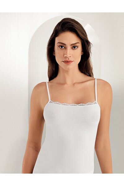 Şahinler Women'S, 95% Cotton 5% Elastane, String Straps, 6-Pack Tank Tops