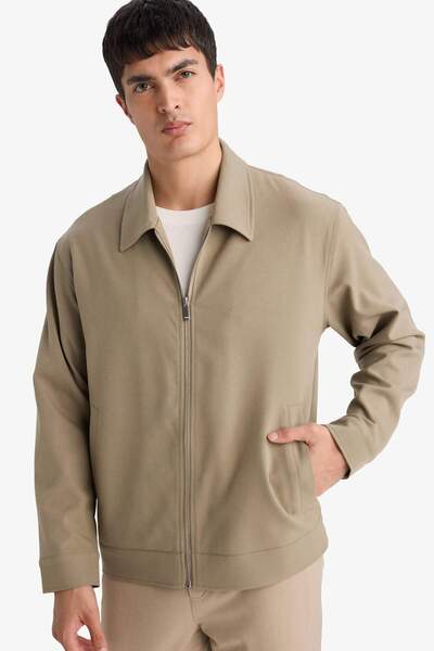 DeFacto Lined Zippered Coat F7766Ax26Sp