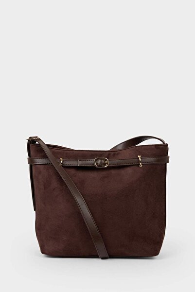 DeFacto Geantă de mână din piele întoarsă pentru femei G8757AXNS