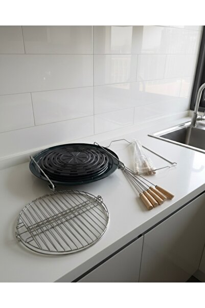 Mebey Home Ocak Üstü Dumansız Mangal Izgara Seti