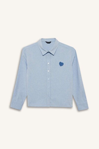 DeFacto Cămașă cu mânecă lungă din poplin pentru fete G6903A826SP