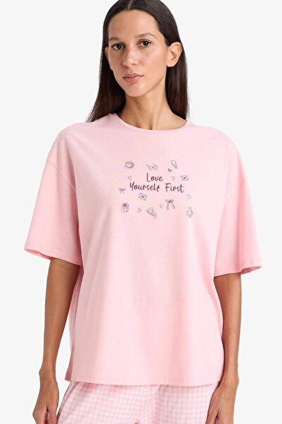 DeFacto Regular Fit Crew Neck Short Sleeve Top G1720Ax26Sp