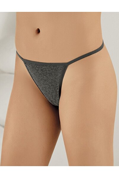 Şahinler Women'S, Gray, Mel Bee Combed Cotton 6-Piece String