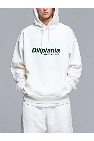 MIXSNOW ديليبيانا لوس أنجلوس فيليبينو - سويت شيرت رجالي مطبوع بغطاء رأس رأس و...