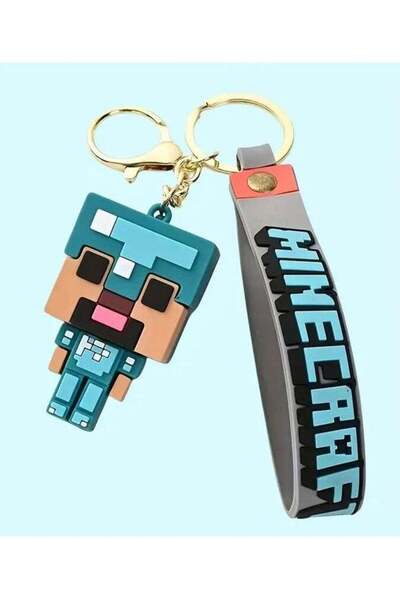 MINECRAFT Keychain for Steve Character