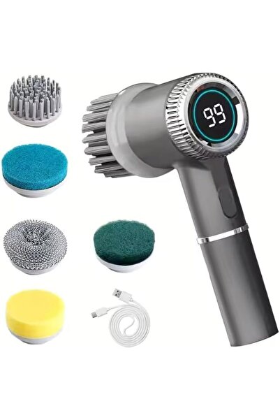 KOWVOWZ فرشاة تنظيف كهربائية دوارة قابلة لإعادة الشحن