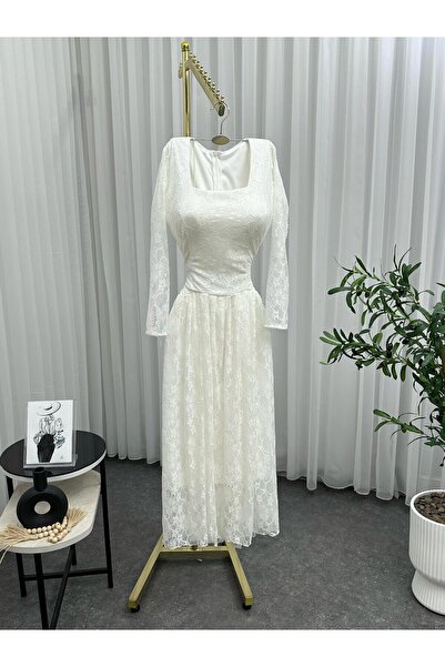 Boutique hanan فستان ناعم دانتيل