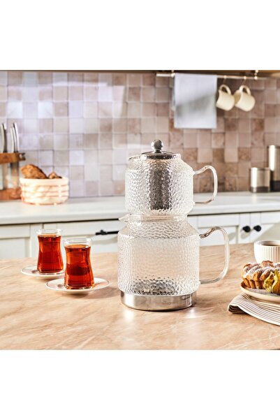 Karaca Glissia Glas Teekanne, Farblos