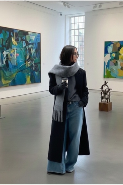 aseh shop وشاح نسائي ناعم الملمس من Pufyy، مدخن