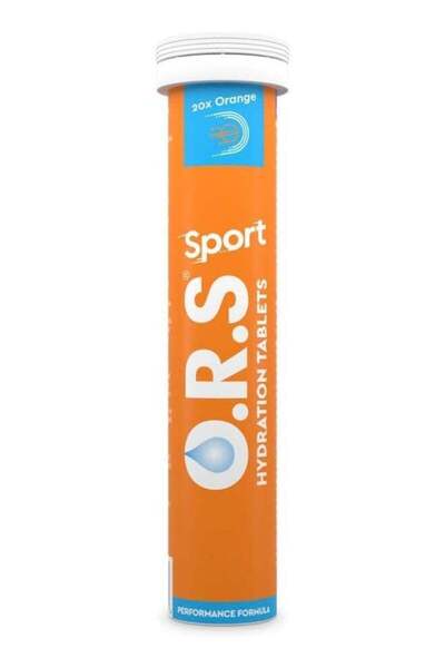 ORS O.R.S Sport Hydration Tablets with Electrolytes, Natural Orange Flavour, ...