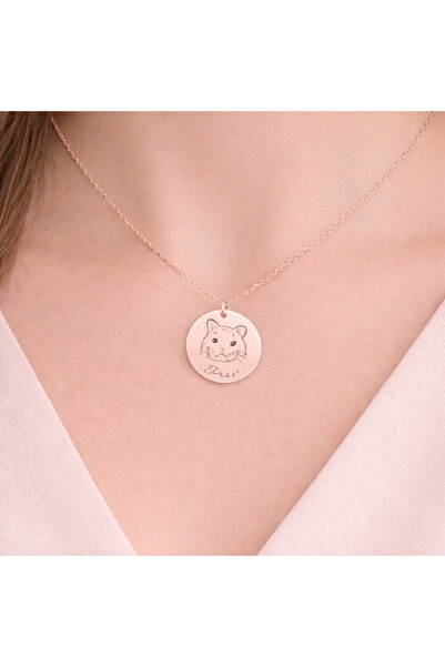 Soleildor 925 ayar Orijinal Gümüş Kişiye Özel Evcil hayvan Resimli ve İsimli ...