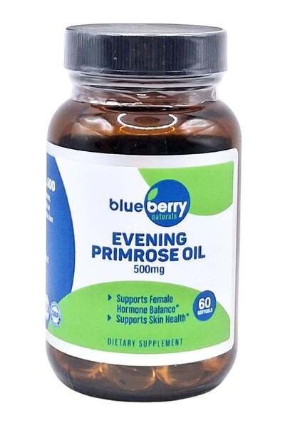 Blueberry Naturals زيت زهرة الربيع المسائية ٥٠٠ مجم، كبسولات جيلاتينية رخوة، ...