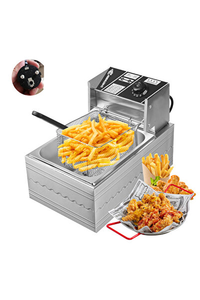 Generic 6L Air Fryer Oilless Cooker 2500W Touch Control Nonstick Basket with ...